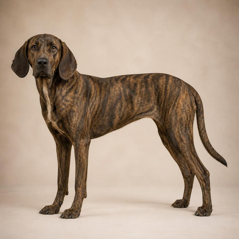 Plott Hound adulto de corpo inteiro